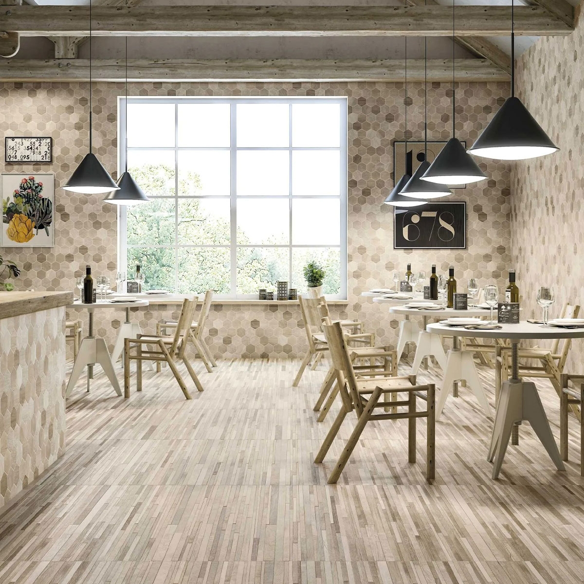 Innenraum mit Boden Sequoia Camel 40x120