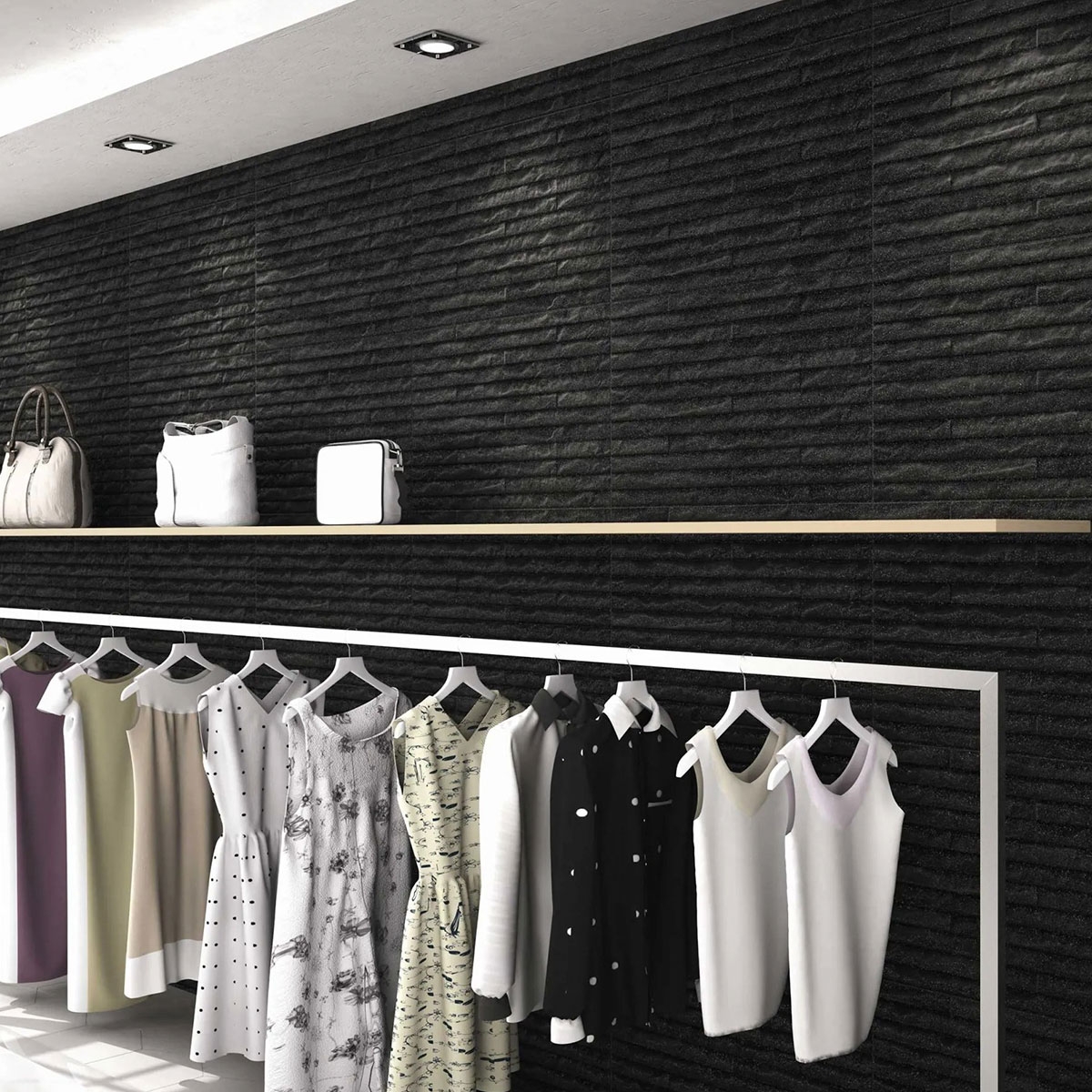 Intérieur avec revêtement noir Yosemite 44x66