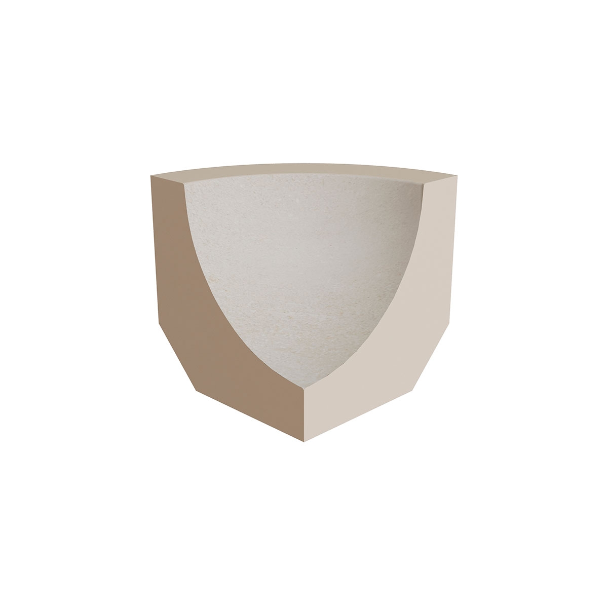 Angle intérieur 114 Mystery White 4x4 (Prix à la pièce)