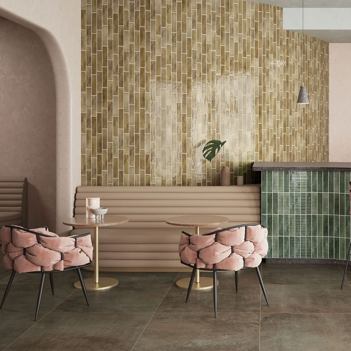 Interior with Imagine Cotto 6x25 cladding (Box 0.48m2)