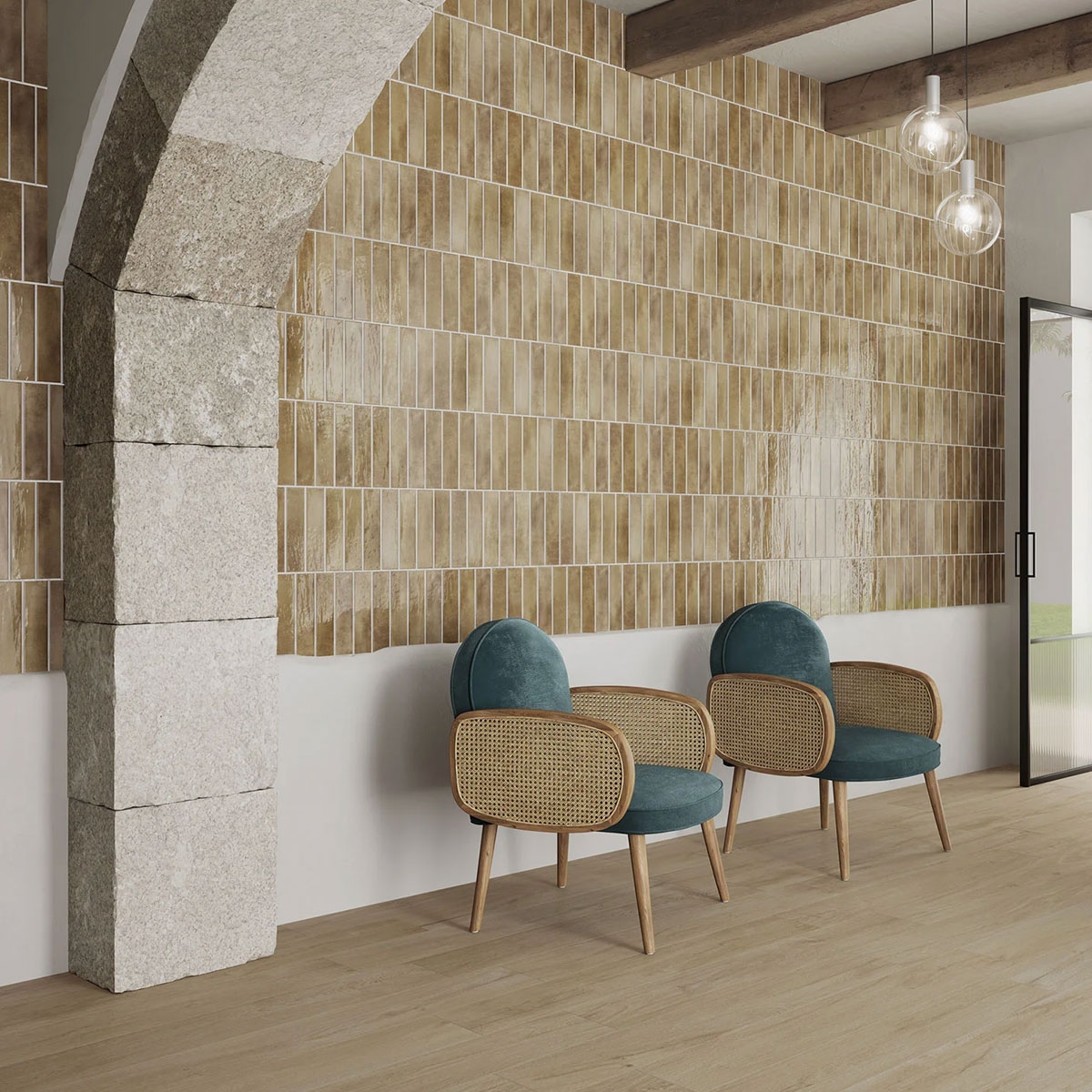 Imaginez une pièce Cotto 6x25 rembourrée