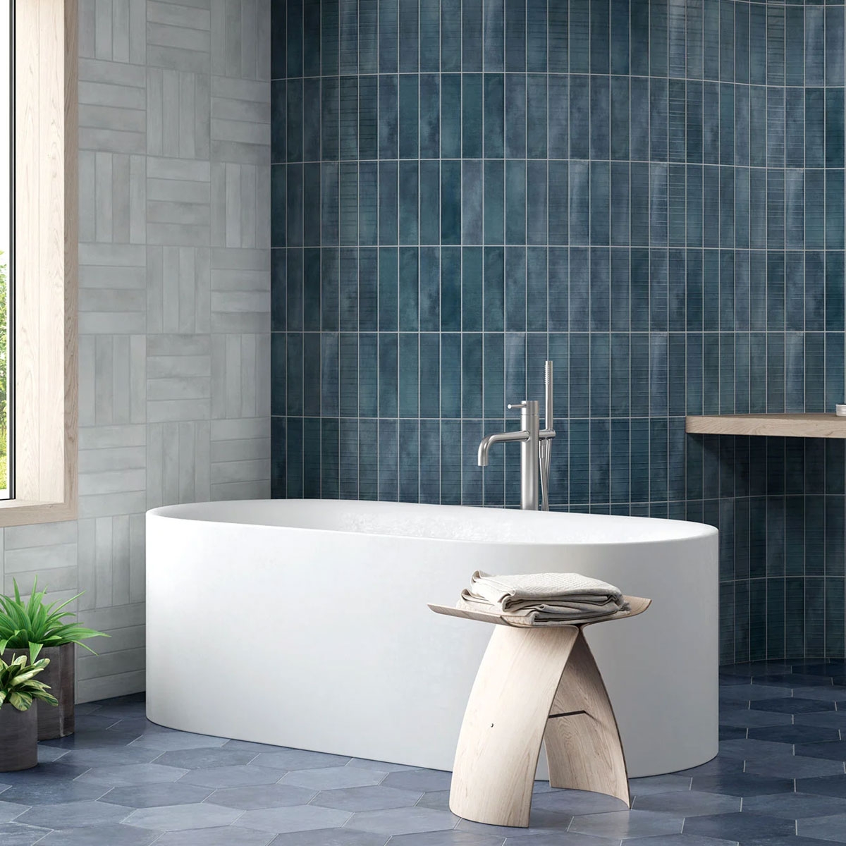 Baño con revestimiento Imagine White 6x25