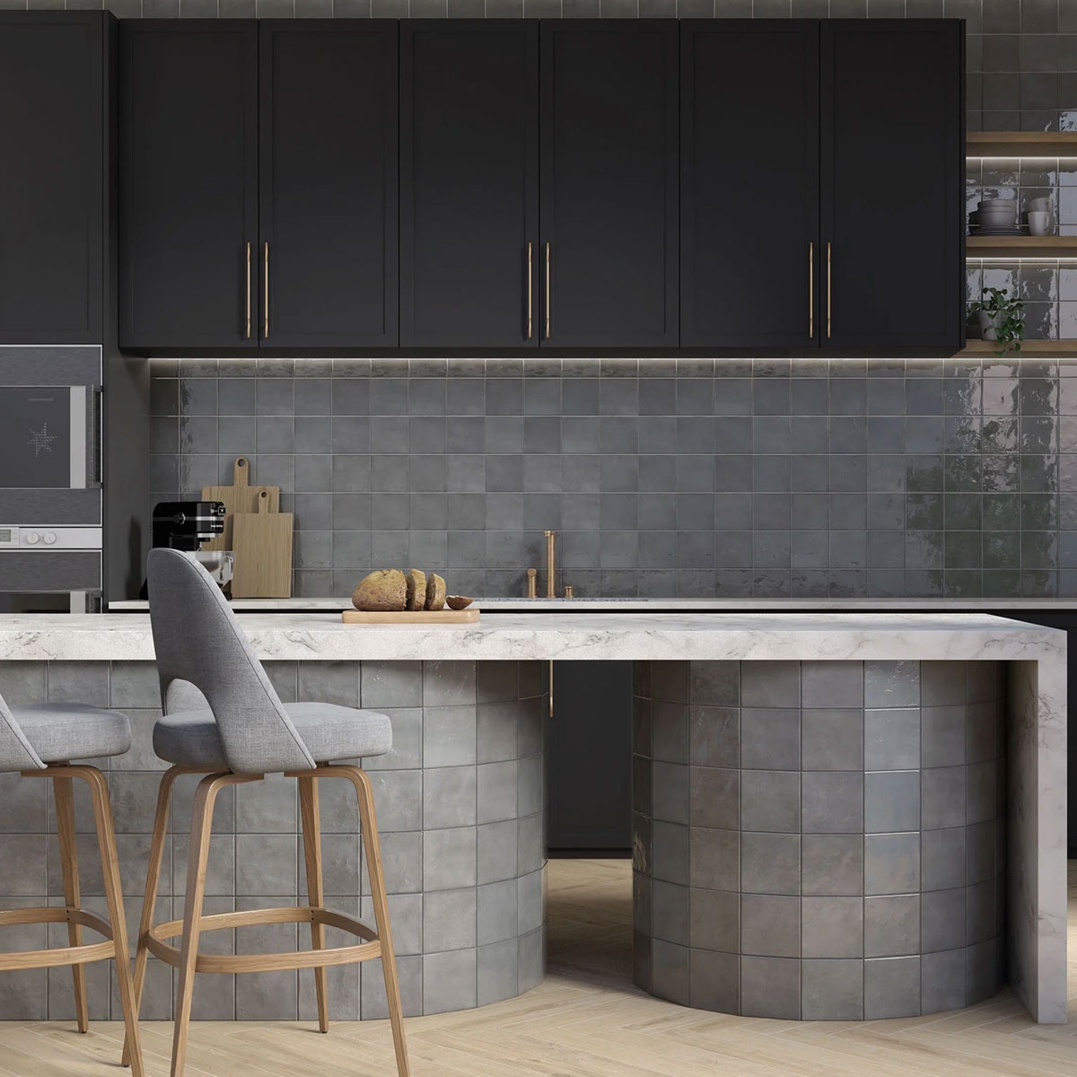 Innenraum mit Imagine Grey Matte 15x15 Beschichtung