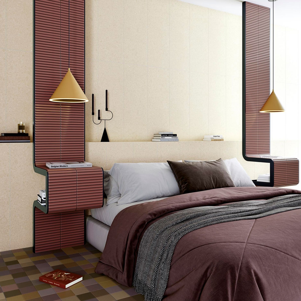 Habitación con revestimiento Surf-R Beige 32x99