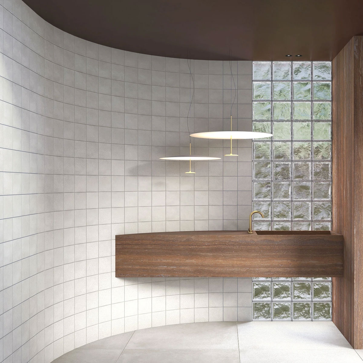 Interior con revestimiento Imagine White Mate 15x15