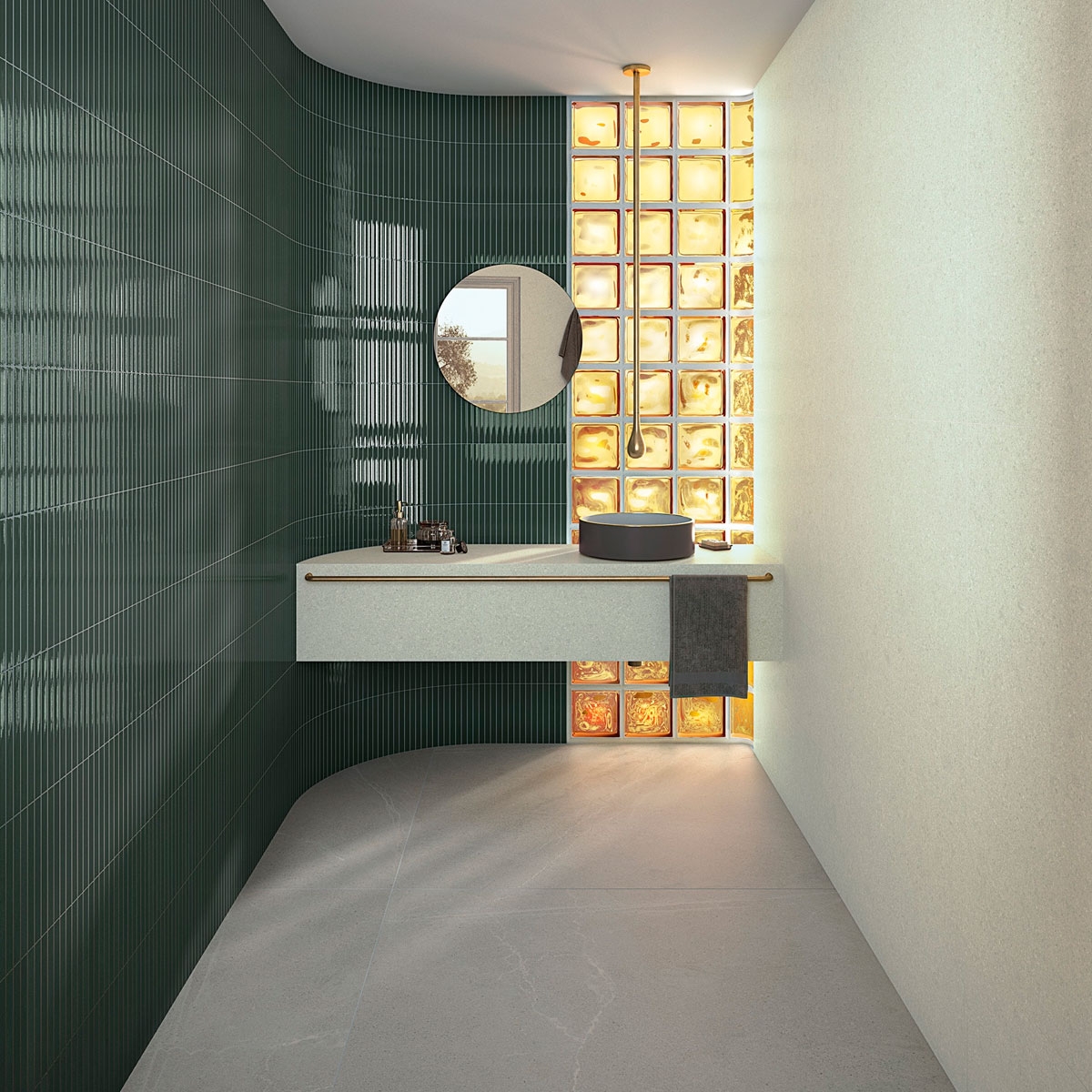 Wallpaper environment with Waikiki Black-B 23x33.5