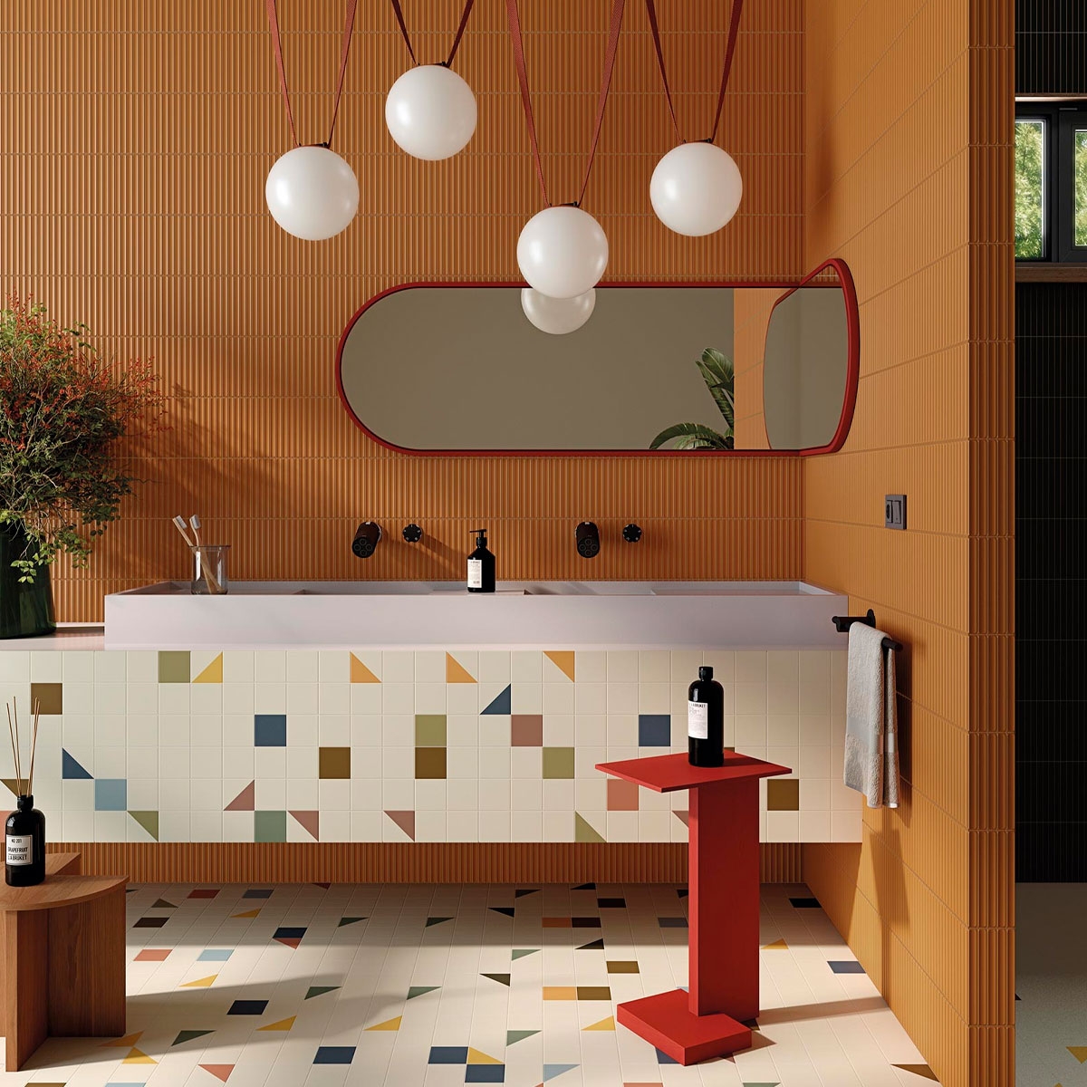 Ambiente de revestimiento con Kaimu Teja-M 23x33,5