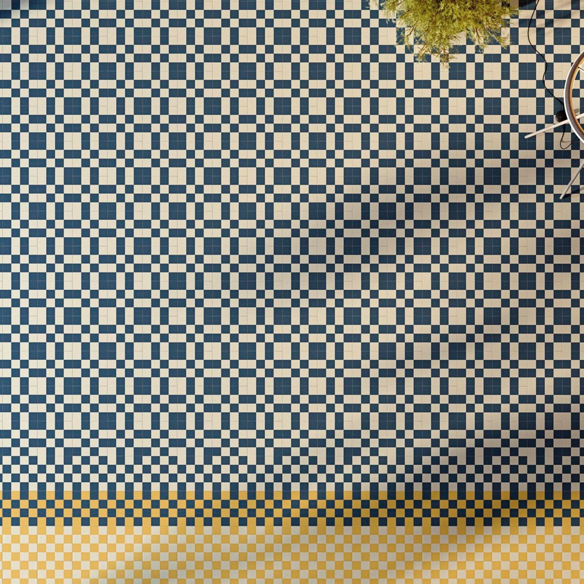 Ambiente com Makai Blue 20x20