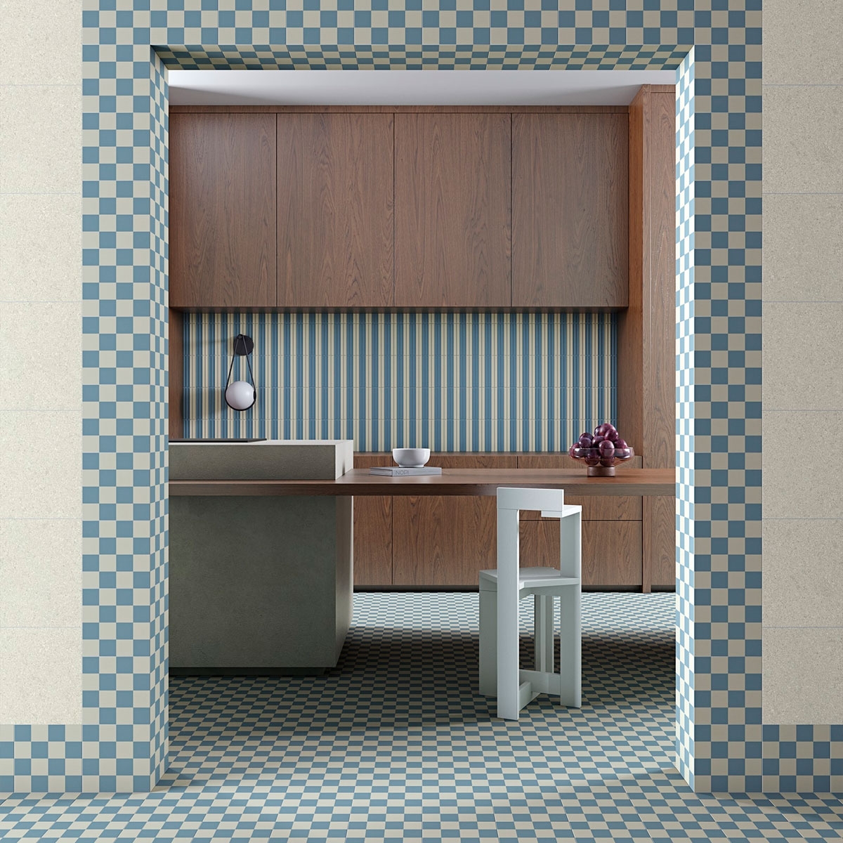 Ambiente con Makai Celeste 20x20