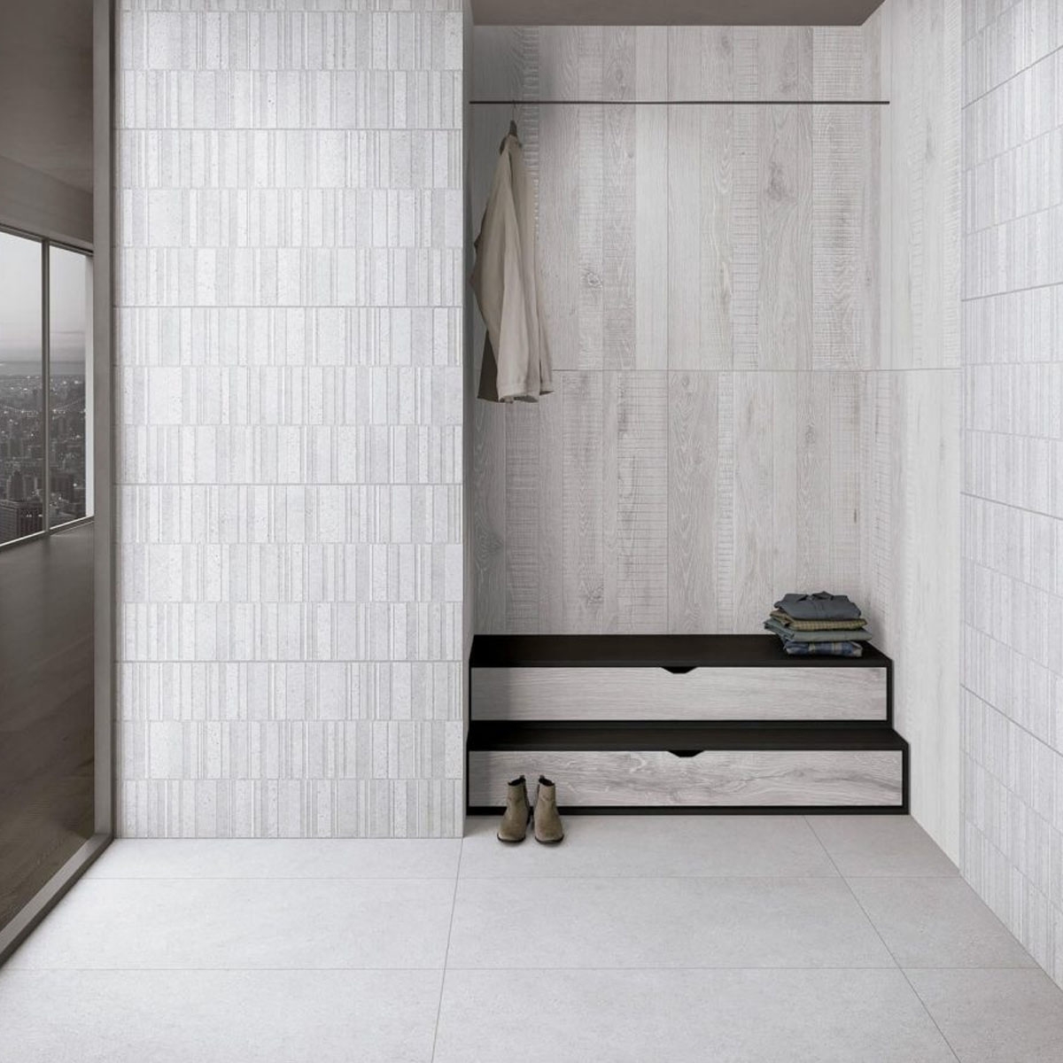 Sassi Branco 45x90 (Caixa 1.22m2)