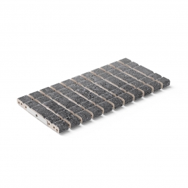 RJ25 Flex Volcanic Lava Antiglissement Grille de drain 24,5x50x2,2 (Prix par boîte)