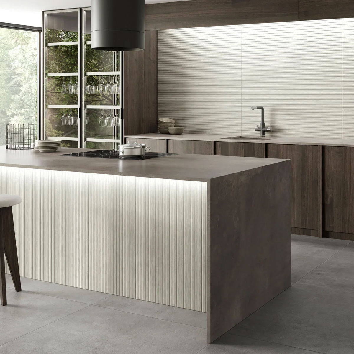 Interior con revestimiento Osaka White 60x120 (Caja 1.44m2)