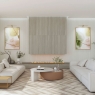 Interior con revestimiento Osaka Grey 60x120