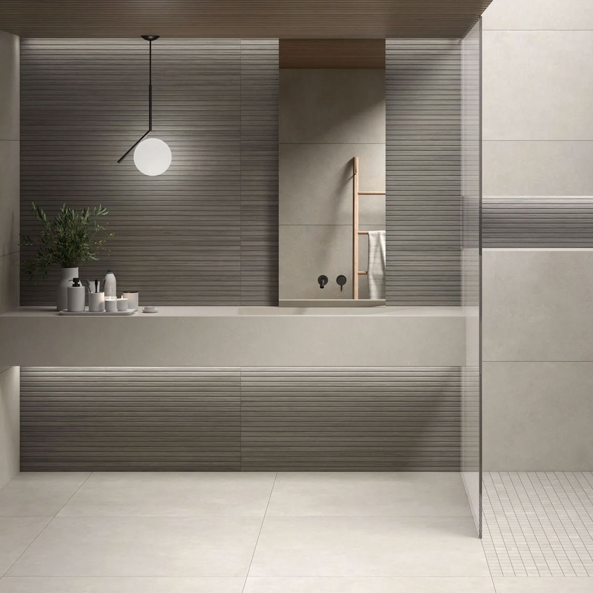 Baño con revestimiento Osaka Grey 60x120