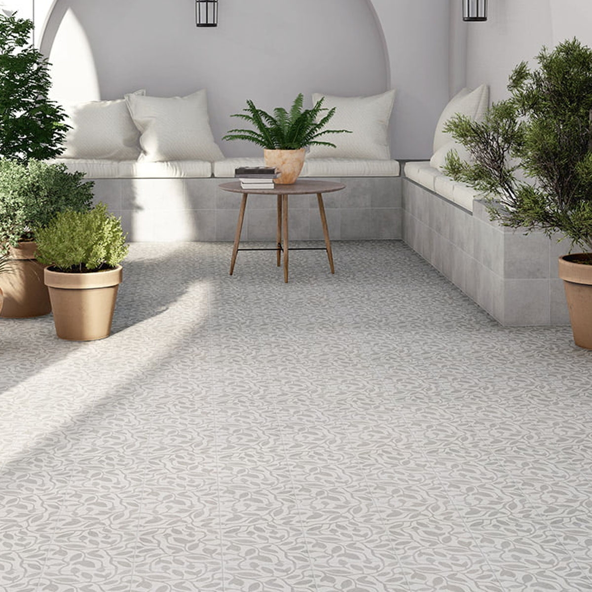 Exterior con Pavimento Grey Neutral Decor Grey Five 20x20