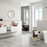 Baño con revestimiento Q Lines White 40x120
