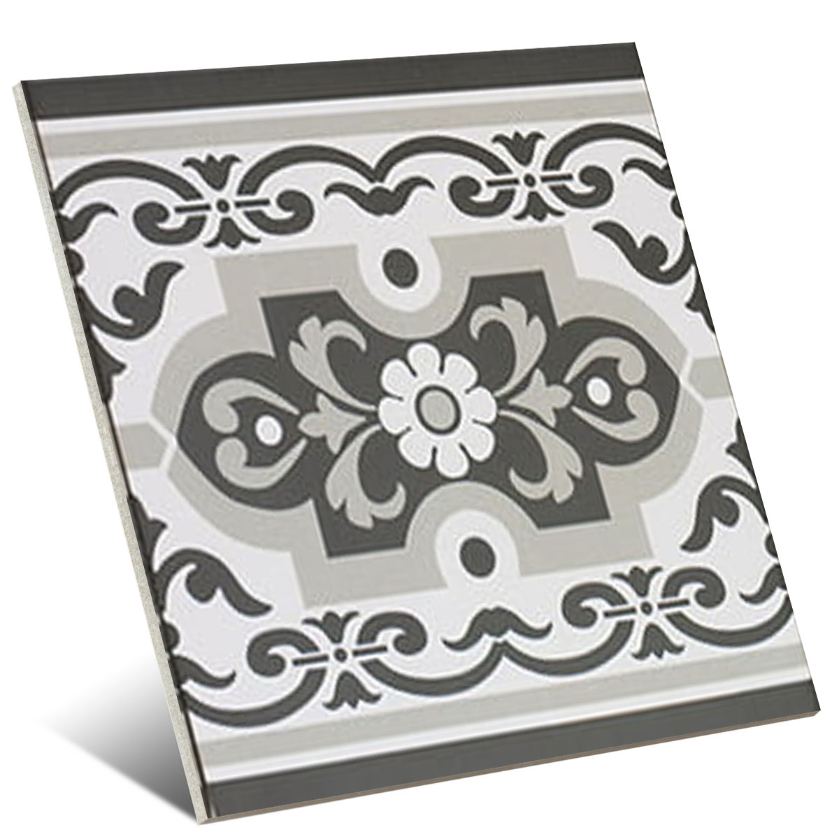 Normandy Cenefa Normandy Black 20x20 (Caja 1 m2)