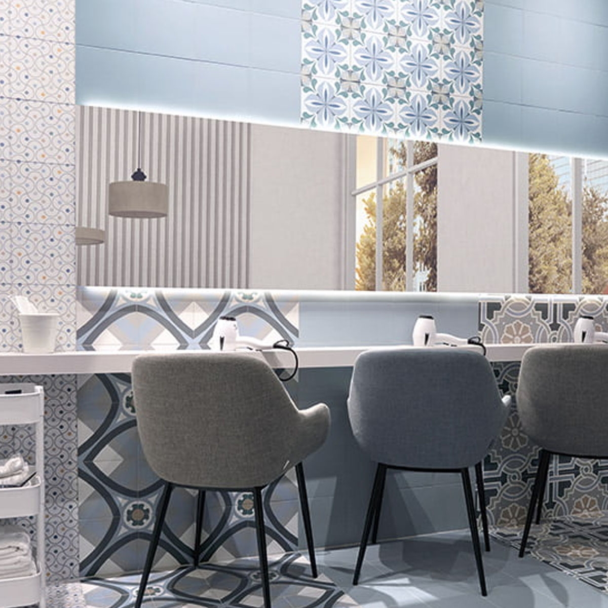 Interior con Revestimiento y Pavimento   Normandy Technical Jean 20x20