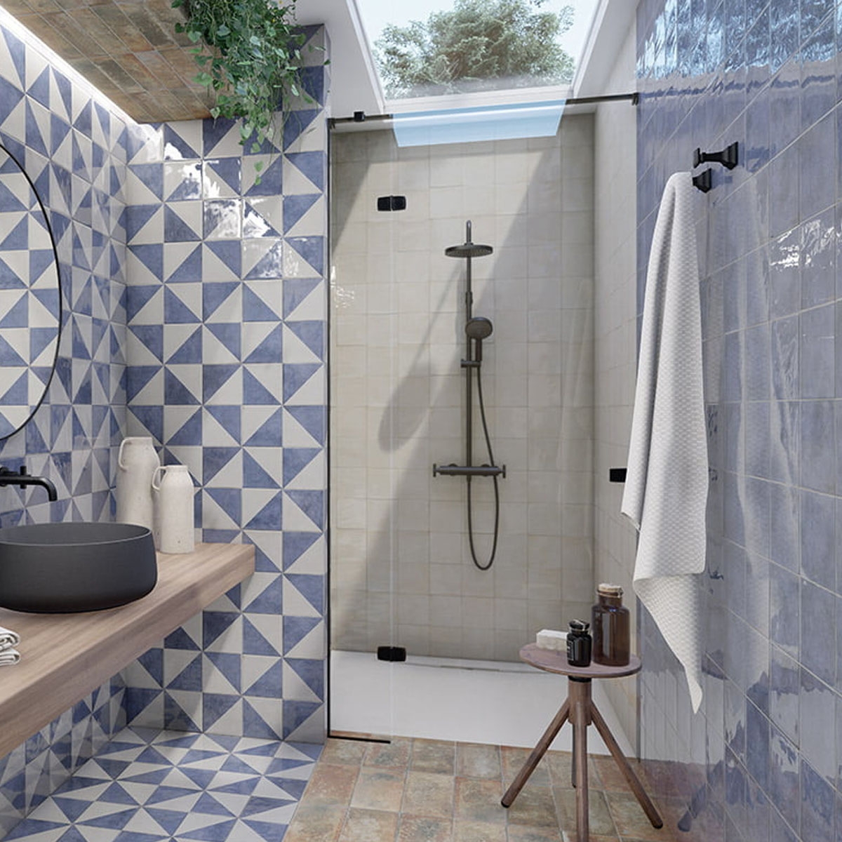 Baño con Revestimiento Marrakech Azur 15x15