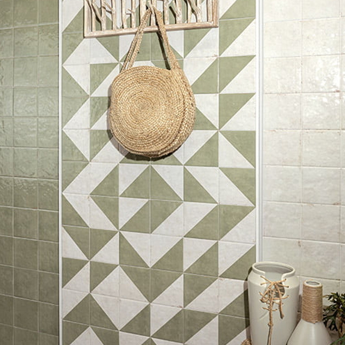 Interior con Revestimiento Marrakech White 15x15