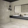 Baño con revestimiento Q Bossa Earth 31x98