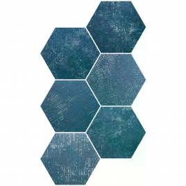 Saona Borneo Matte Blue 23x27 (Box of 0.75m2)