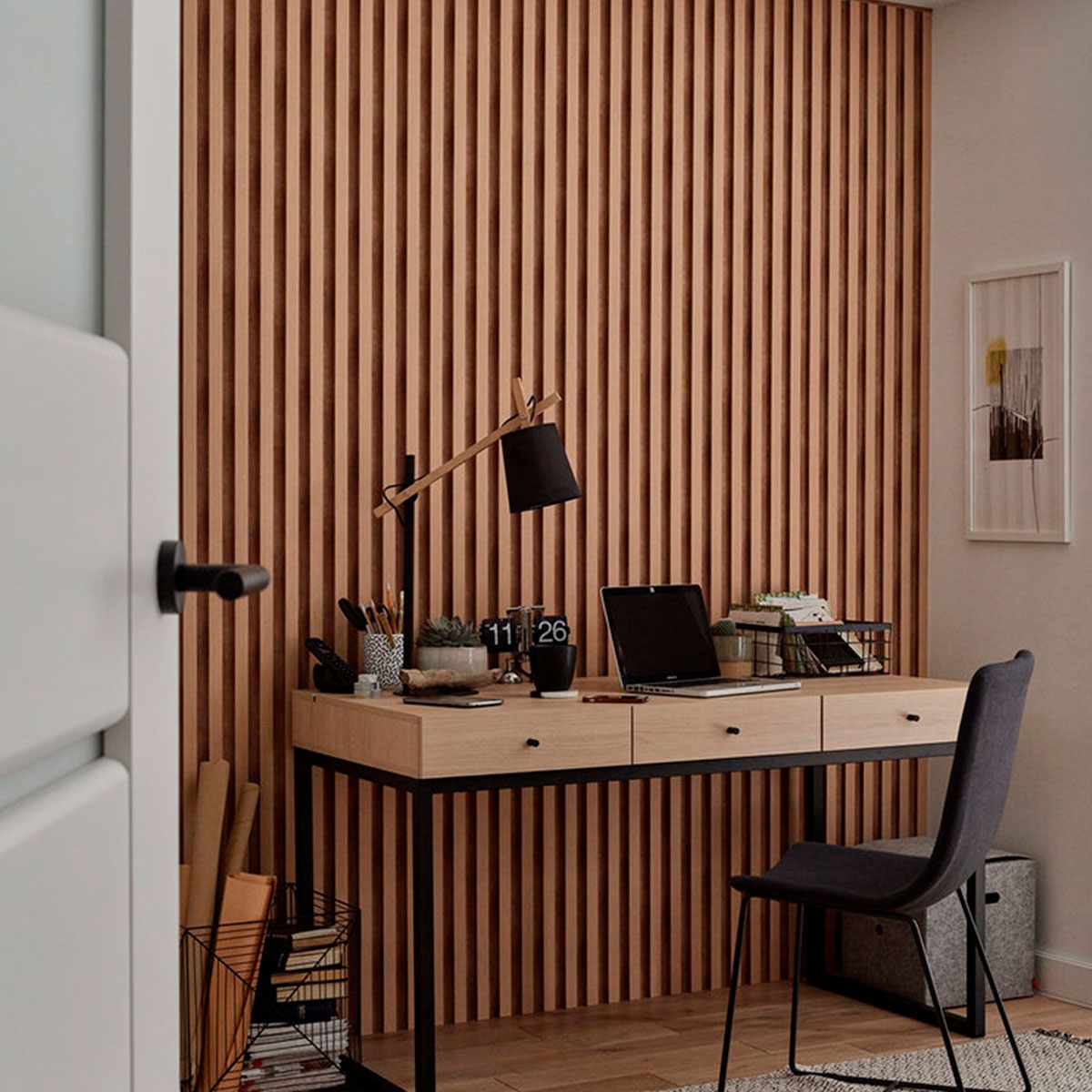 Interior con revestimiento Panel Linerio L-Line Natural