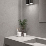 Baño con revestimiento Somport Grey 90x90