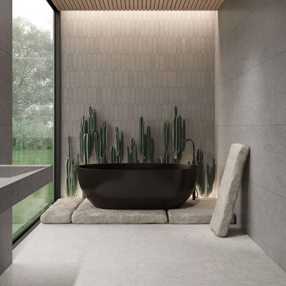 Baño con revestimiento Mosaico Astun Light 30x30