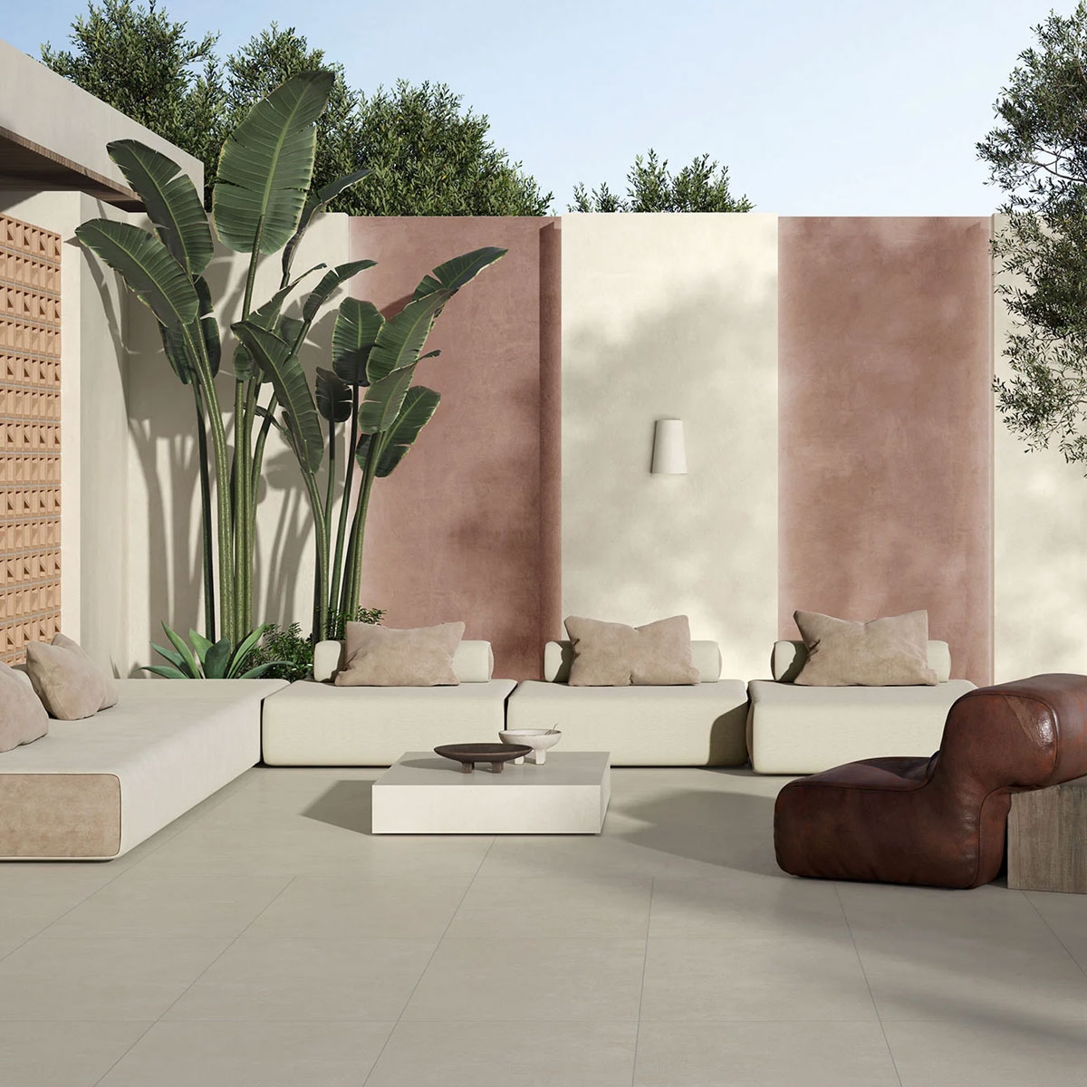 Exterior con pavimento Sunset Desert Antideslizante 60x120