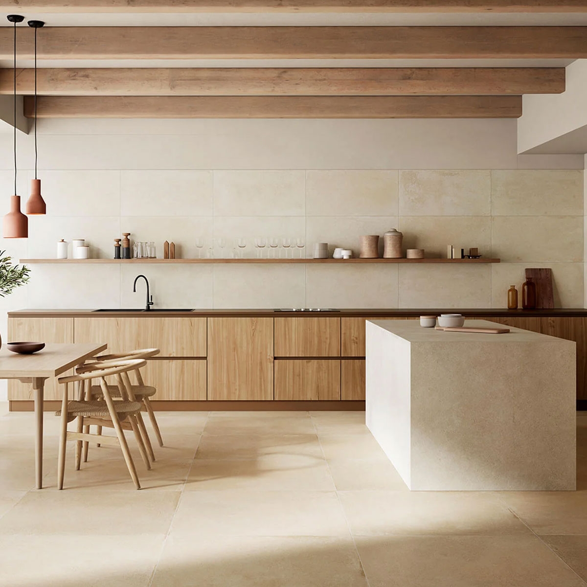 Terramar Bone Natural 90x90 (Packung mit 0,81 m²)