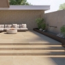 Exterior con pavimento Terramar Bone Antideslizante 90x90