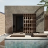 Exterior con revestimiento Tibet Olive Antideslizante 60x120