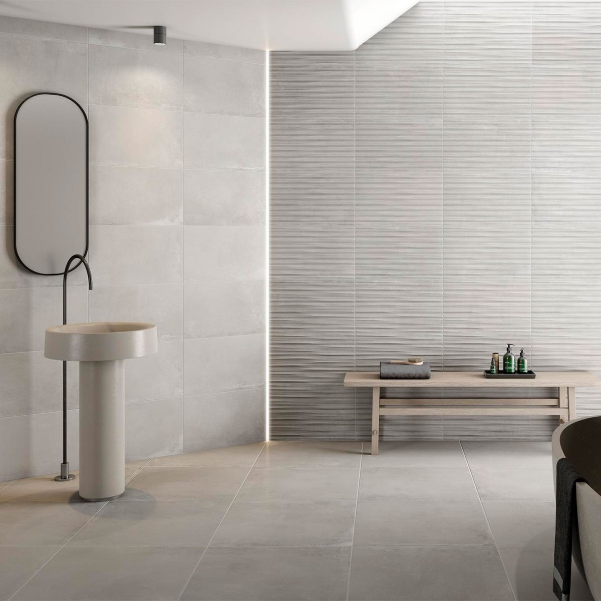 AT Hazel relief blanc 33.3x55 (Boîte 1.84m2)