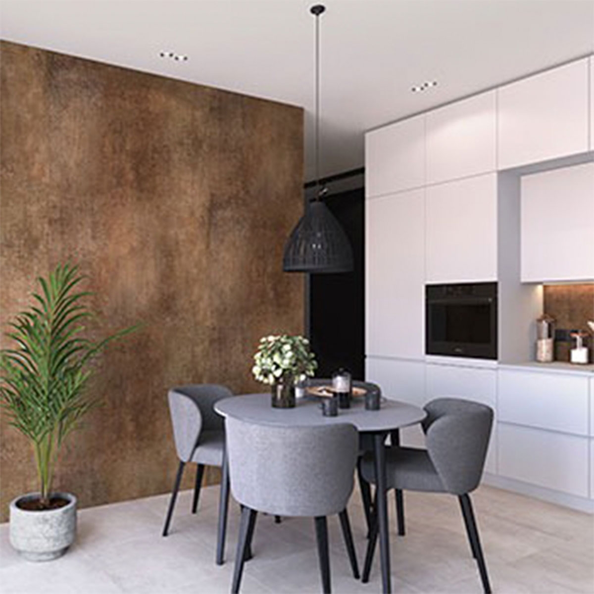 Interior con revestimiento Spc Rustica 120x265 (Caja 6,36m2)