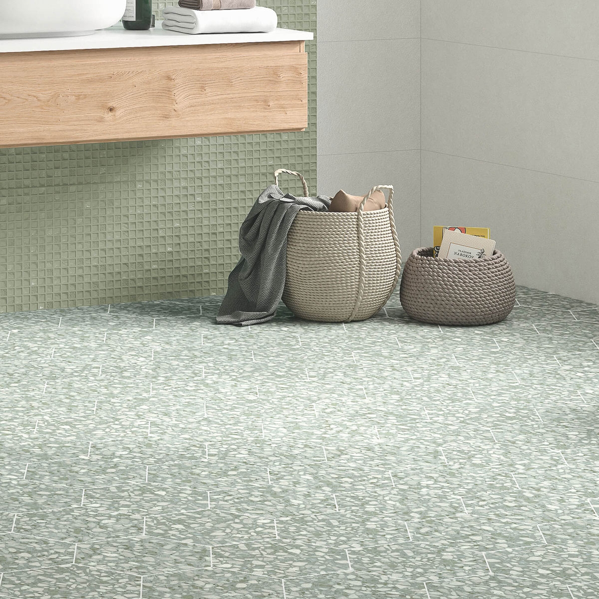 Terazzo Sage Mate 23x27 (Boîte de 0,75 m2)