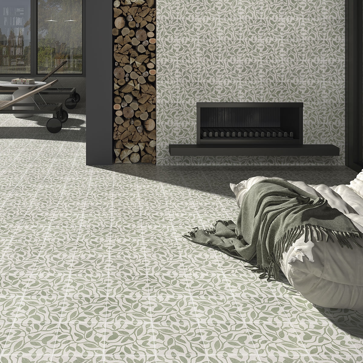 Exterior con pavimento y revestimiento Green Garden Decor Green Five 20x20