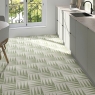 Interior con pavimento Green Garden Decor Green Four 20x20