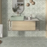 Baño con pavimento y revestimiento Green Garden Decor Green Three 20x20