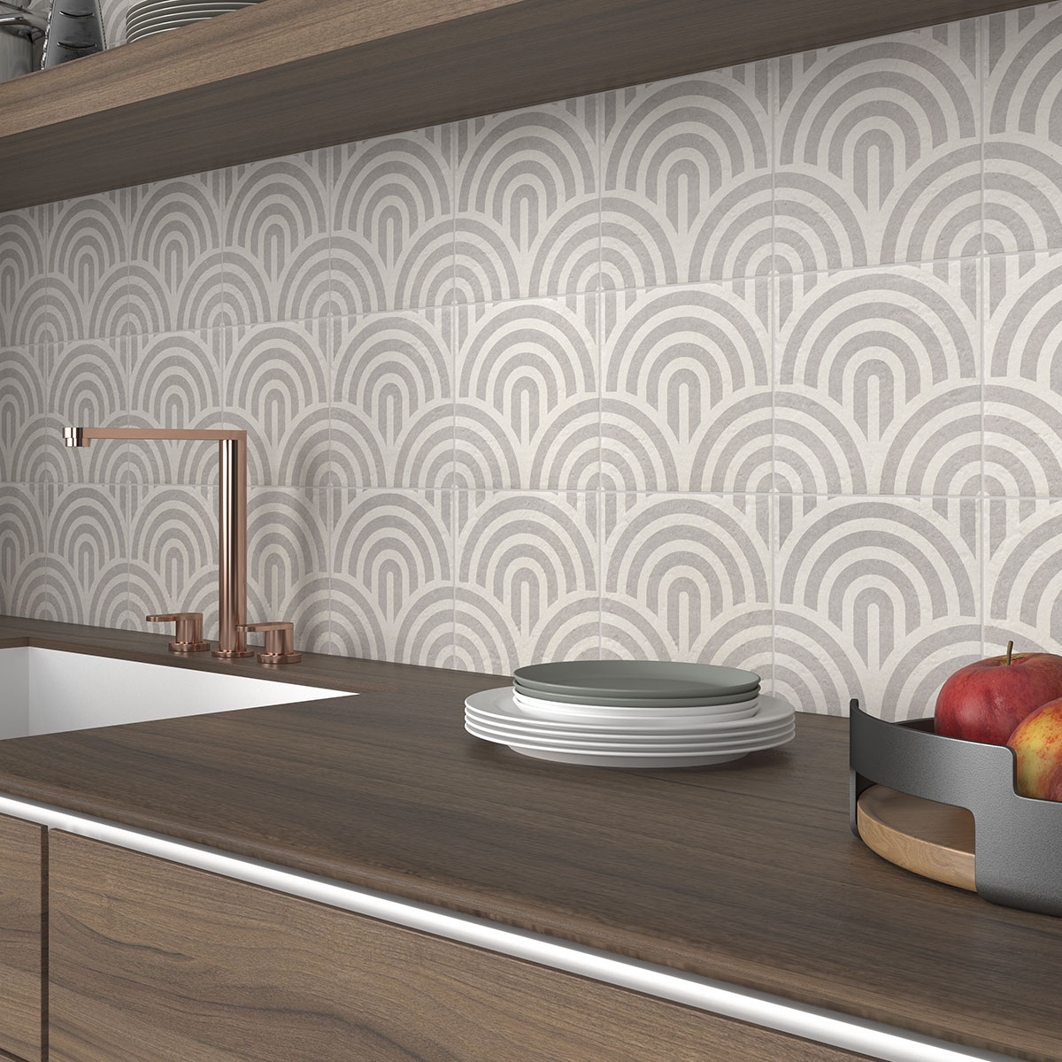 Interior con revestimiento Grey Neutral Decor Grey Three 20x20