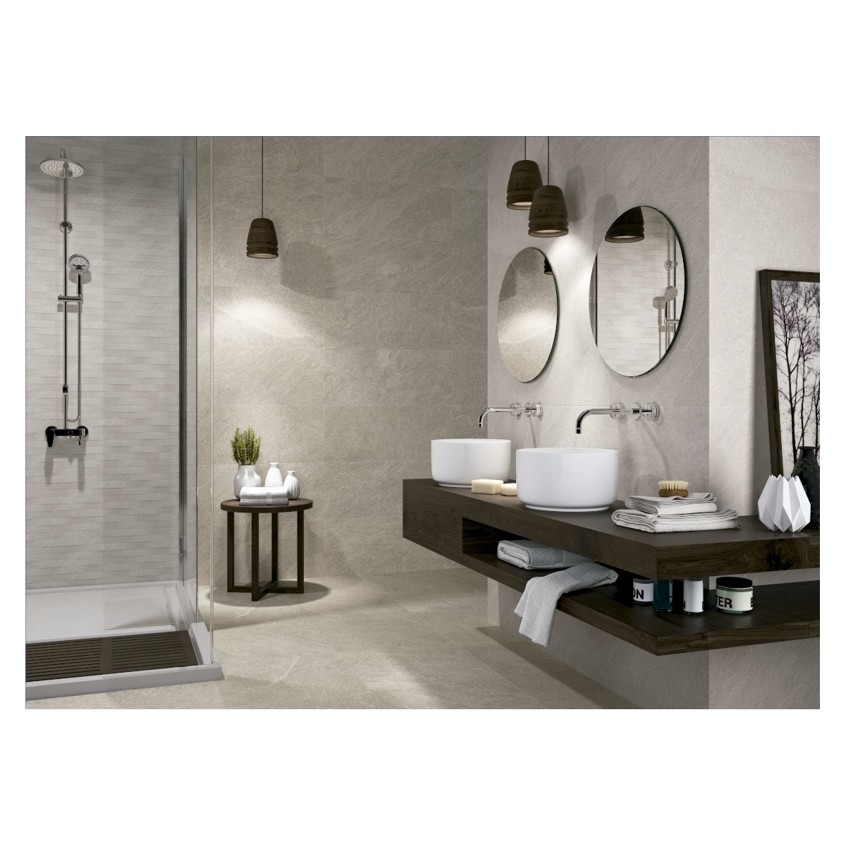 Serie 8201 Perla de Porcelanitedos - Loseta Baño grandes dimensiones