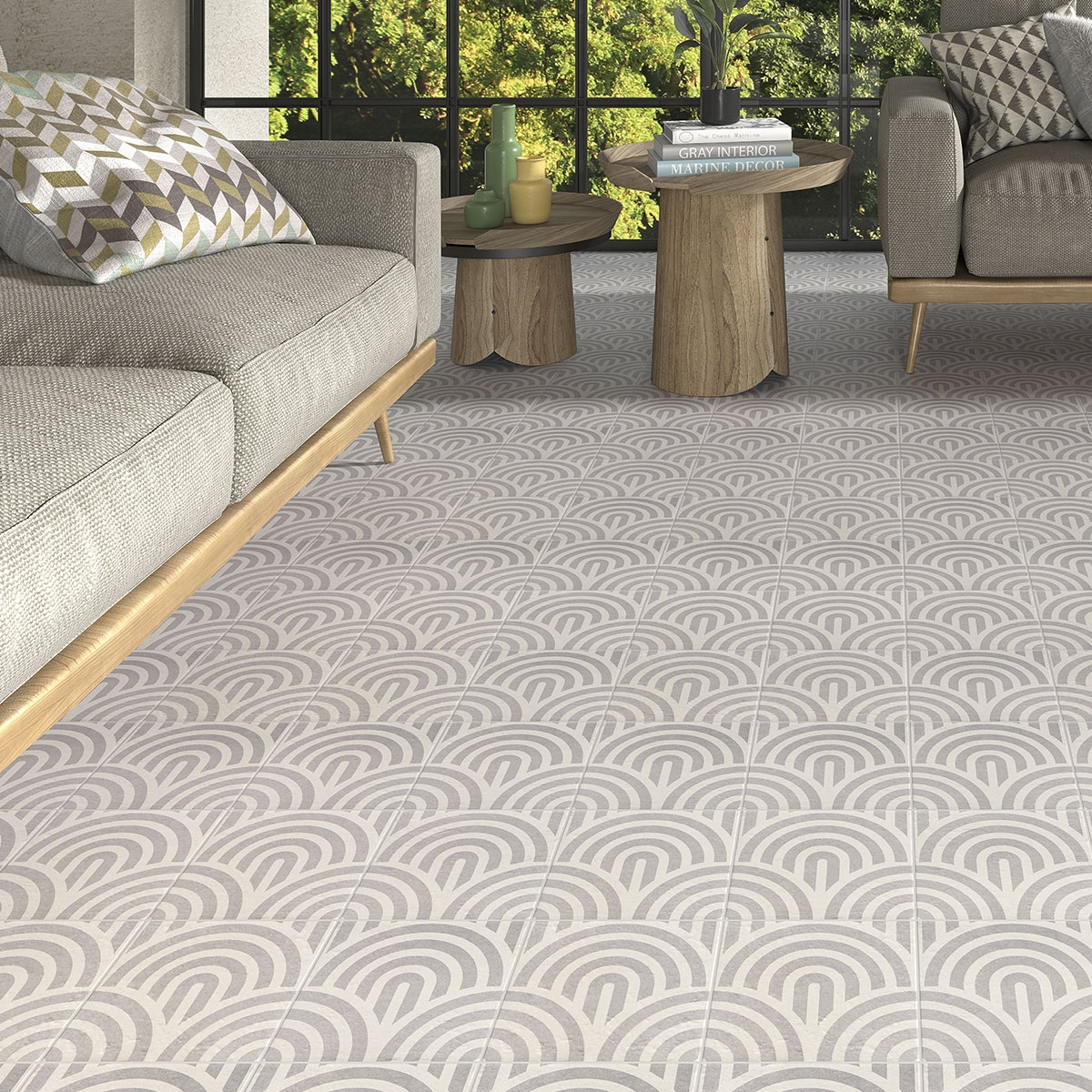 Exterior con pavimento Grey Neutral Decor Grey Three 20x20