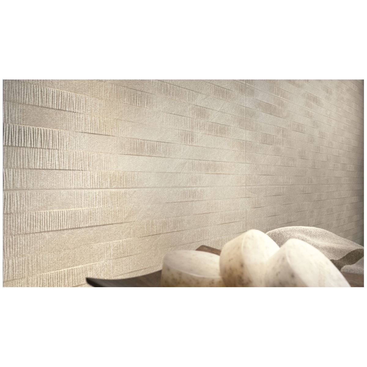 8201 Beige Relief (caisse de 1 598 m2) PORCELANITE