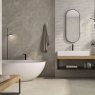 Baño con Revestimiento y Pavimento Elbert Marfil 60x120 cm