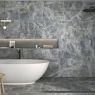 Baño con Pavimento y Revestimiento Frozen Marengo 60x120 cm