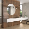 Baño con Revestimiento Galio Oxido 120x120 cm