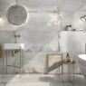 Baño con Pavimento y Revestimiento Galio Blanco 60x120 cm