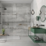 Baño con Revestimiento Galio Blanco 60x120 cm