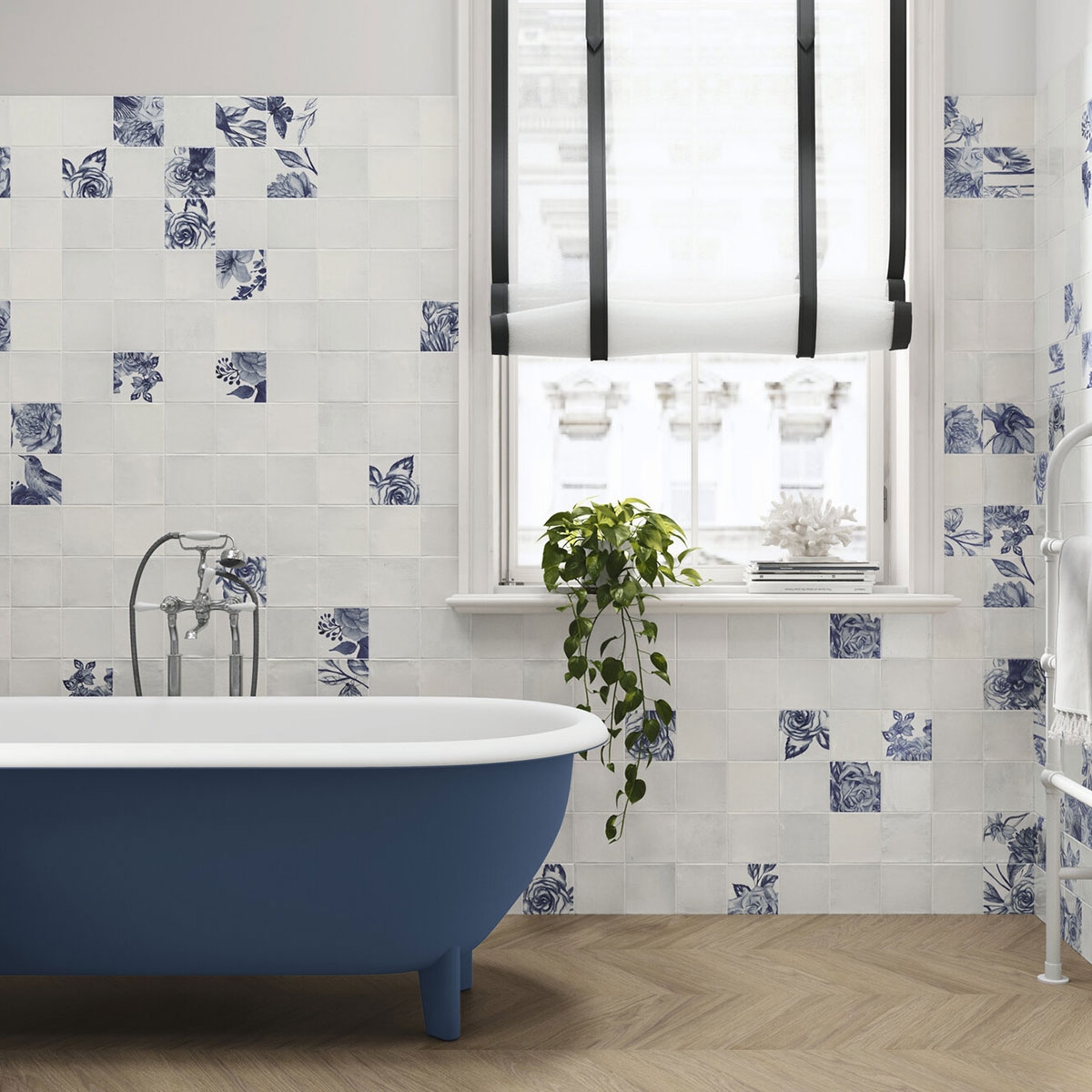 Baño con revestimiento Sintra Ice White 12,4x12,4