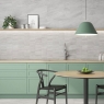 Cocina con Revestimiento Lavica P.B. Perla Rlv 30x90 cm